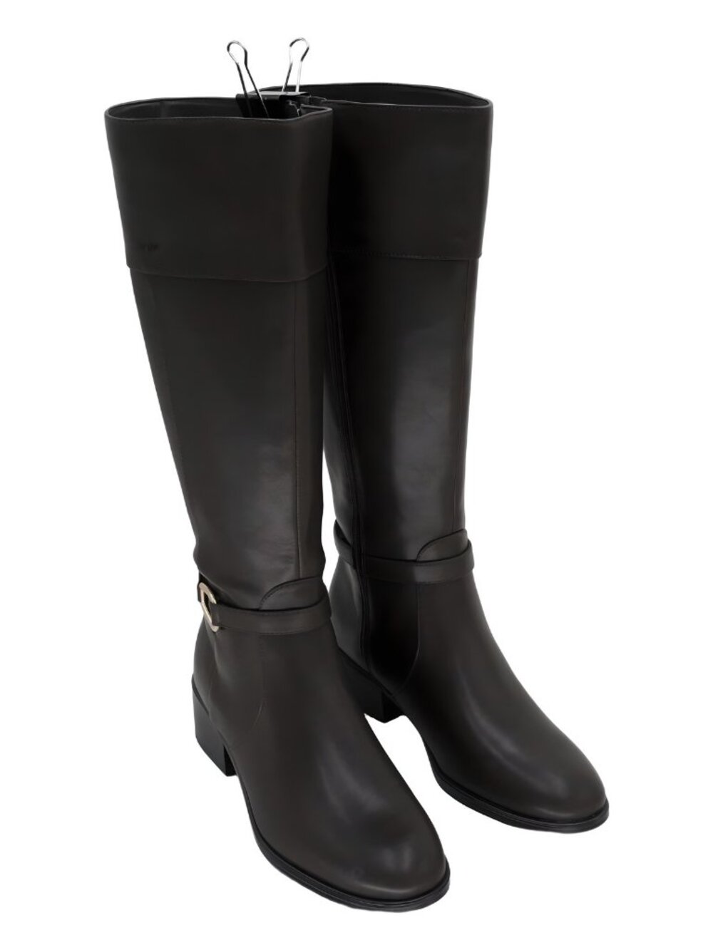 Bandolino Womens Dennie Dark Brown Tall Riding Boots Wide Calf Size 9.5M